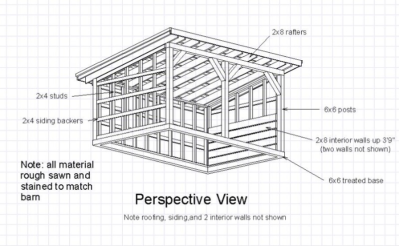 Horse Shelter Plans Simple Farm Building Do-it-Yourself  eBay